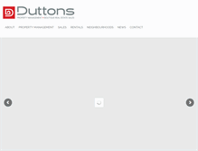 Tablet Screenshot of duttons.com